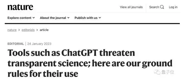 ChatGPT在学术研究的应用引发关注，Nature呼吁规范使用与诚信问题